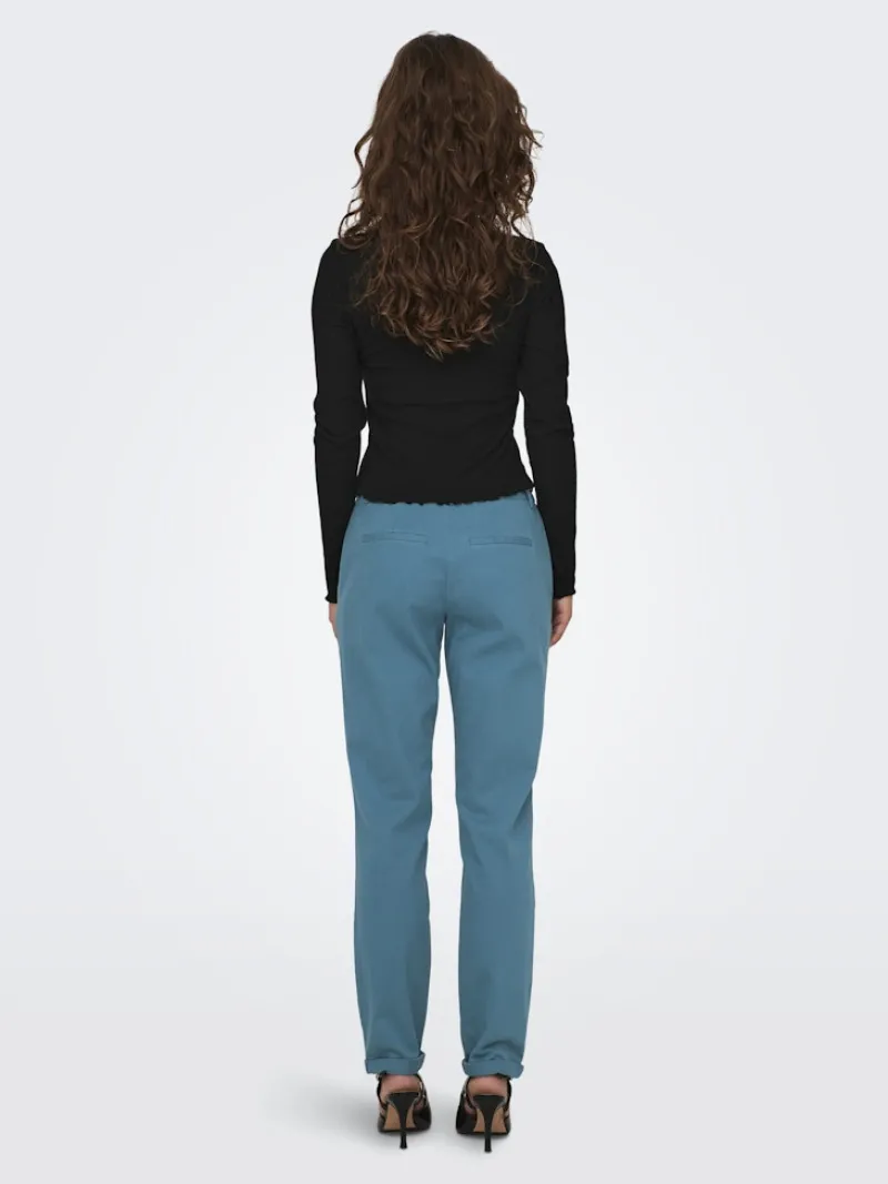 Only Shirts*ONLEMMA L/S O-NECK SHORT TOP NOOS JRS Black