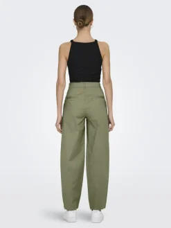 Only Hosen*ONLEVELYN HW LOOSE PLEAT CHINO PNT Aloe