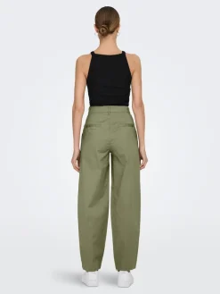 Only Hosen*ONLEVELYN HW LOOSE PLEAT CHINO PNT Aloe