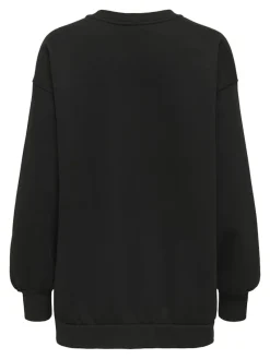 Only Pullover & Sweatshirts*ONLEVISA L/S OVERSIZED O-NECK SWT Black