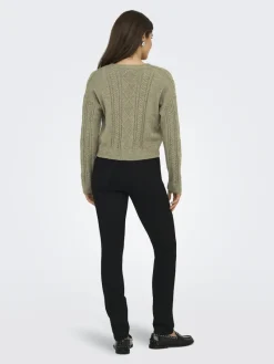 Only Pullover & Sweatshirts*ONLFIA LS STRING CARDIGAN KNT NOOS CUB