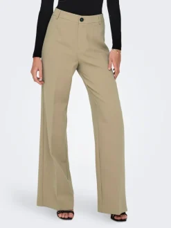 Only Hosen*ONLFLAX HW STRAIGHT PANT TLR Tannin