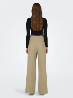 Only Hosen*ONLFLAX HW STRAIGHT PANT TLR Tannin