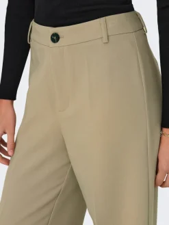 Only Hosen*ONLFLAX HW STRAIGHT PANT TLR Tannin