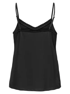 Only Shirts*ONLFREE LIFE SINGLET LACE TOP JRS Black