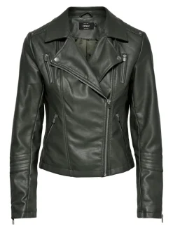 Only Jacken*ONLGEMMA FAUX LEATHER BIKER OTW NOOS Beluga