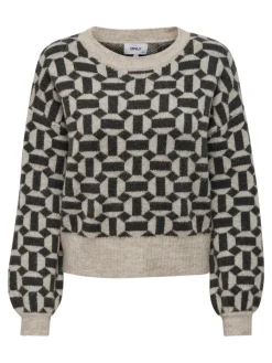 Only Pullover & Sweatshirts*ONLGEO LIFE L/S PULLOVER KNT NOOS oatmeal