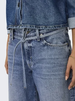 Only Jeans*ONLGIANNA MW STRAIGHT DNM DOT596 NOOS Medium Blue Denim