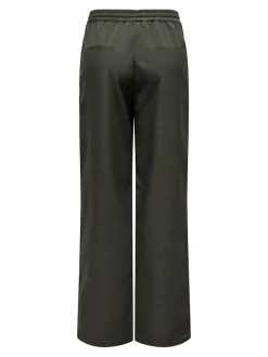 Only Hosen*ONLGINNY HW WIDE PULL-UP PANT OY PNT Black Olive