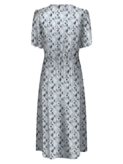 Only Kleider*ONLHALIA LIFE S/S MIDI DRESS WVN NOOS faded denim