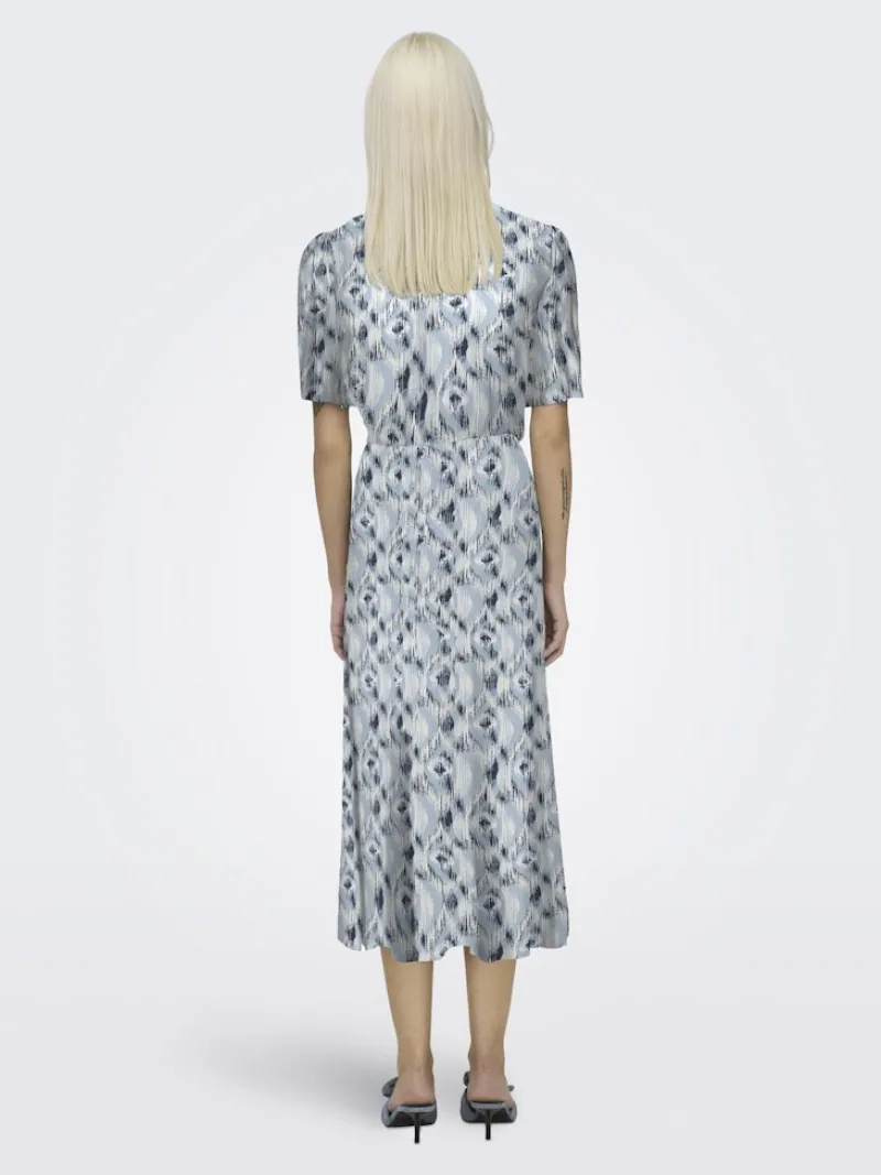 Only Kleider*ONLHALIA LIFE S/S MIDI DRESS WVN NOOS faded denim