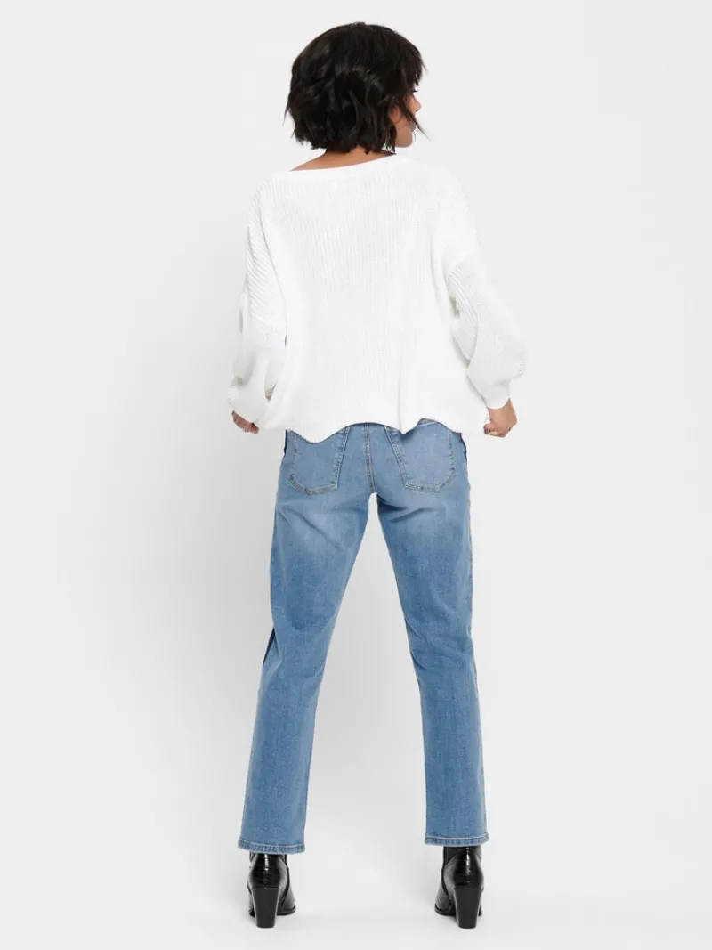 Only Pullover & Sweatshirts*ONLHILDE L/S PULLOVER RP KNT Cloud Dancer