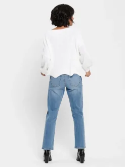 Only Pullover & Sweatshirts*ONLHILDE L/S PULLOVER RP KNT Cloud Dancer