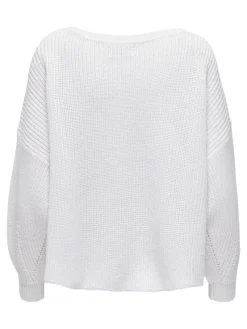 Only Pullover & Sweatshirts*ONLHILDE L/S PULLOVER RP KNT Cloud Dancer