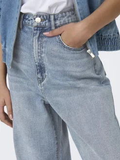Only Jeans*ONLHOPE HW WIDE DNM DNM SIJ BOX Light Blue Denim