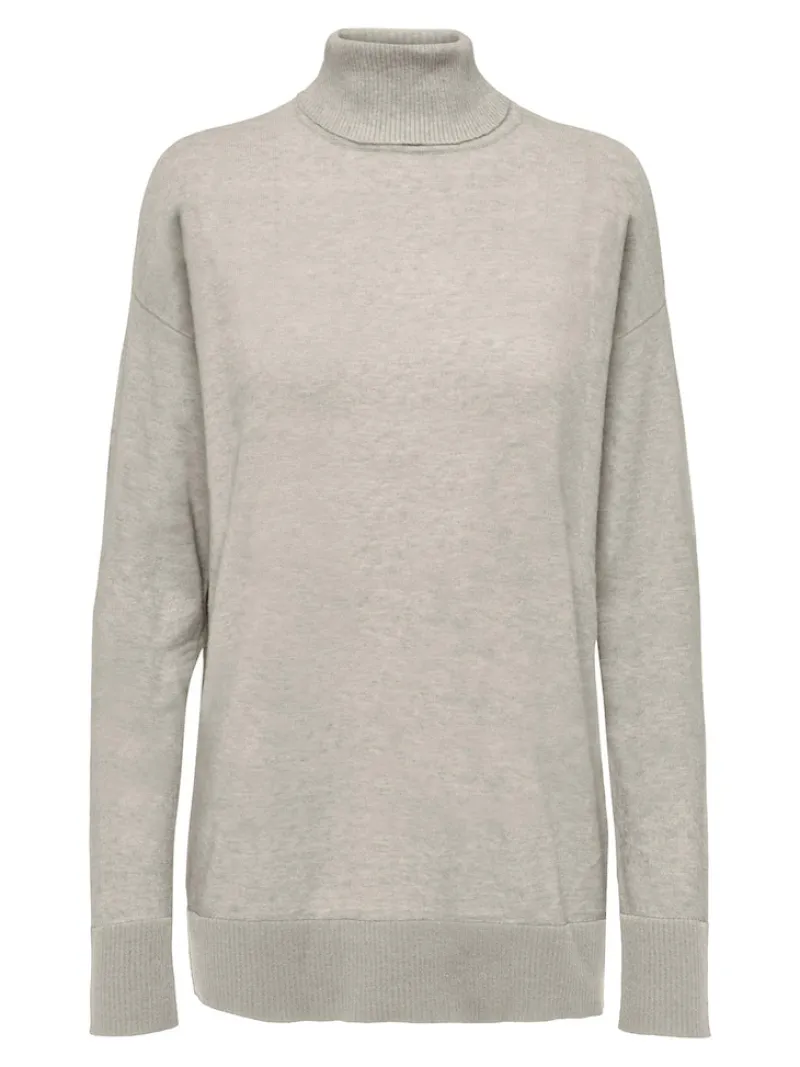 Only Pullover & Sweatshirts*ONLIBI LS LONG ROLLNECK CC KNT weathered teak2