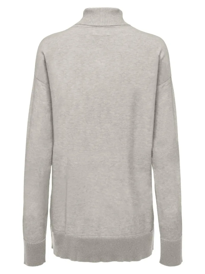 Only Pullover & Sweatshirts*ONLIBI LS LONG ROLLNECK CC KNT weathered teak2