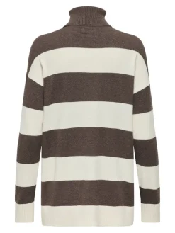 Only Pullover & Sweatshirts*ONLIBI LS LONG ROLLNECK CC KNT chestnut