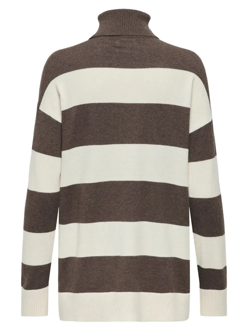 Only Pullover & Sweatshirts*ONLIBI LS LONG ROLLNECK CC KNT chestnut