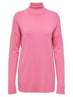 Only Pullover & Sweatshirts*ONLIBI LS LONG ROLLNECK CC KNT azalea pink