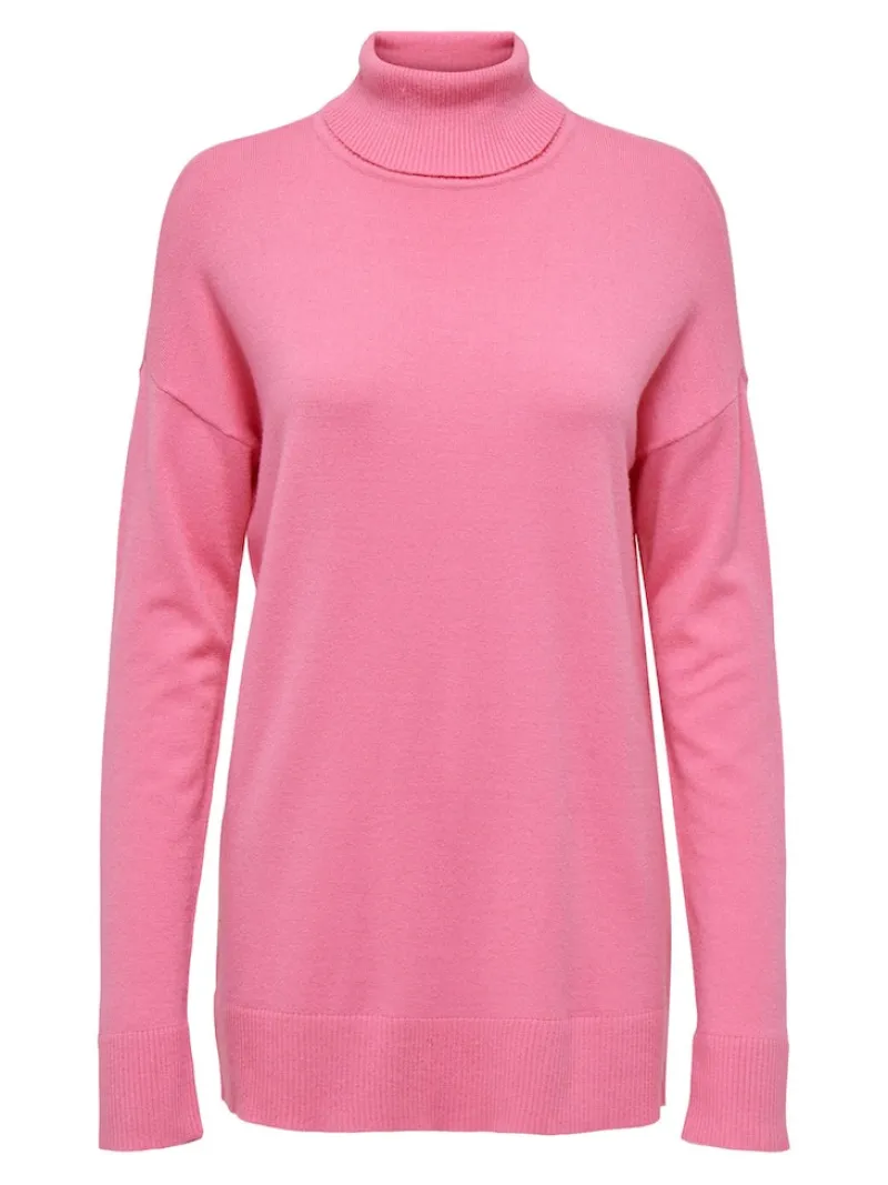 Only Pullover & Sweatshirts*ONLIBI LS LONG ROLLNECK CC KNT azalea pink