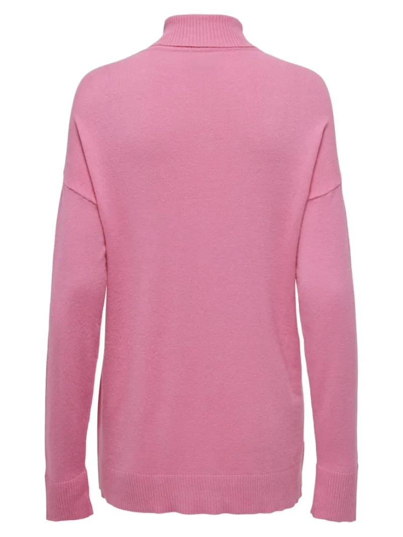 Only Pullover & Sweatshirts*ONLIBI LS LONG ROLLNECK CC KNT azalea pink