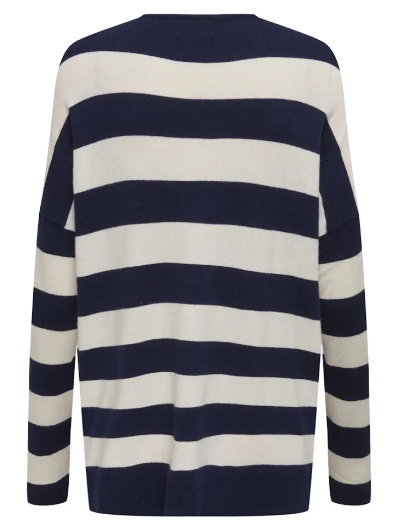 Only Pullover & Sweatshirts*ONLIBI LS LOOSE O-NECK CC KNT Maritime Blue