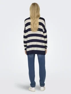 Only Pullover & Sweatshirts*ONLIBI LS LOOSE O-NECK CC KNT Maritime Blue