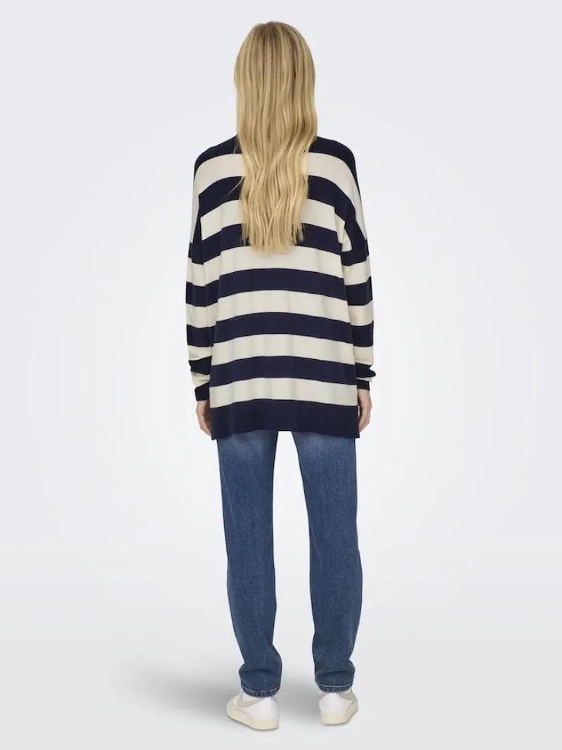 Only Pullover & Sweatshirts*ONLIBI LS LOOSE O-NECK CC KNT Maritime Blue