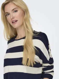 Only Pullover & Sweatshirts*ONLIBI LS LOOSE O-NECK CC KNT Maritime Blue