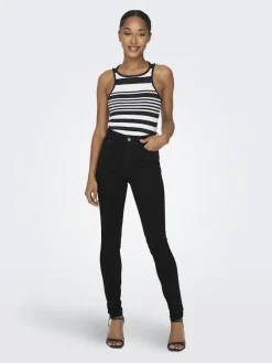 Only Jeans*ONLICONIC HW SK LONG ANK DNM NOOS Black Denim