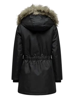 Only Jacken*ONLIRIS FUR WINTER PARKA LIFE CC OTW Black