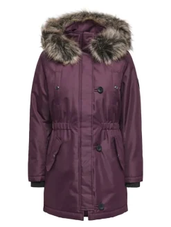 Only Jacken*ONLIRIS FUR WINTER PARKA LIFE CC OTW mauve wine