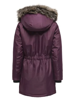 Only Jacken*ONLIRIS FUR WINTER PARKA LIFE CC OTW mauve wine