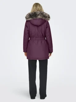 Only Jacken*ONLIRIS FUR WINTER PARKA LIFE CC OTW mauve wine