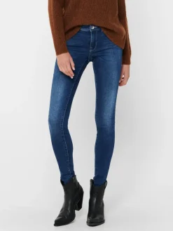 Only Jeans*ONLISA4 ZIP REG SKINNY ANA230 NOOS Dark Blue Denim