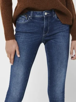 Only Jeans*ONLISA4 ZIP REG SKINNY ANA230 NOOS Dark Blue Denim