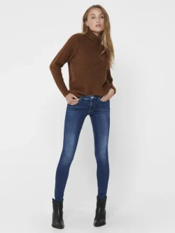 Only Jeans*ONLISA4 ZIP REG SKINNY ANA230 NOOS Dark Blue Denim