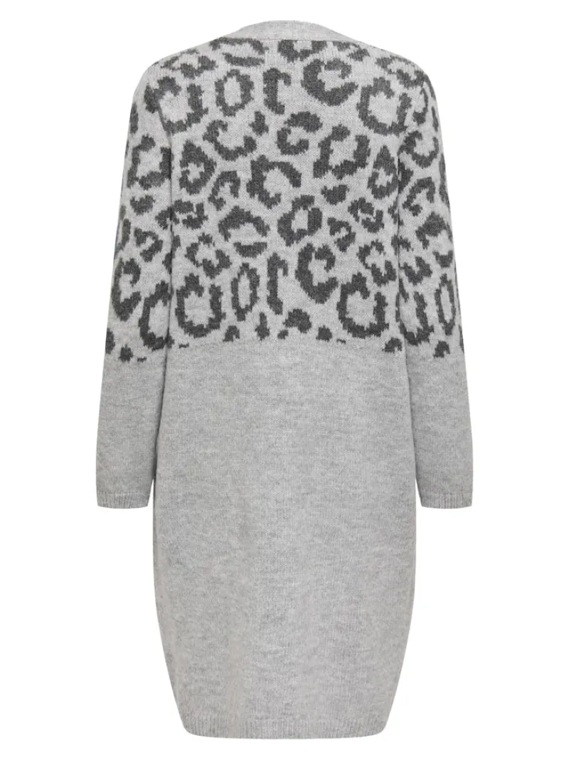 Only Pullover & Sweatshirts*ONLJADE ANIMAL LS CARDIGAN KNT NOOS Light Grey Melange