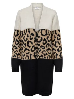 Only Pullover & Sweatshirts*ONLJADE ANIMAL LS CARDIGAN KNT NOOS moonbeam
