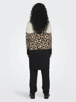 Only Pullover & Sweatshirts*ONLJADE ANIMAL LS CARDIGAN KNT NOOS moonbeam