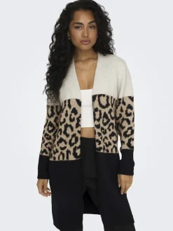Only Pullover & Sweatshirts*ONLJADE ANIMAL LS CARDIGAN KNT NOOS moonbeam