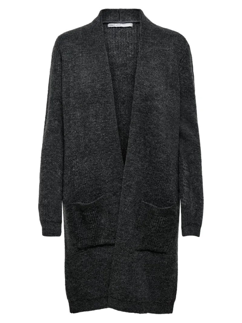 Only Pullover & Sweatshirts*ONLJADE L/S CARDIGAN KNT NOOS Dark Grey Melange