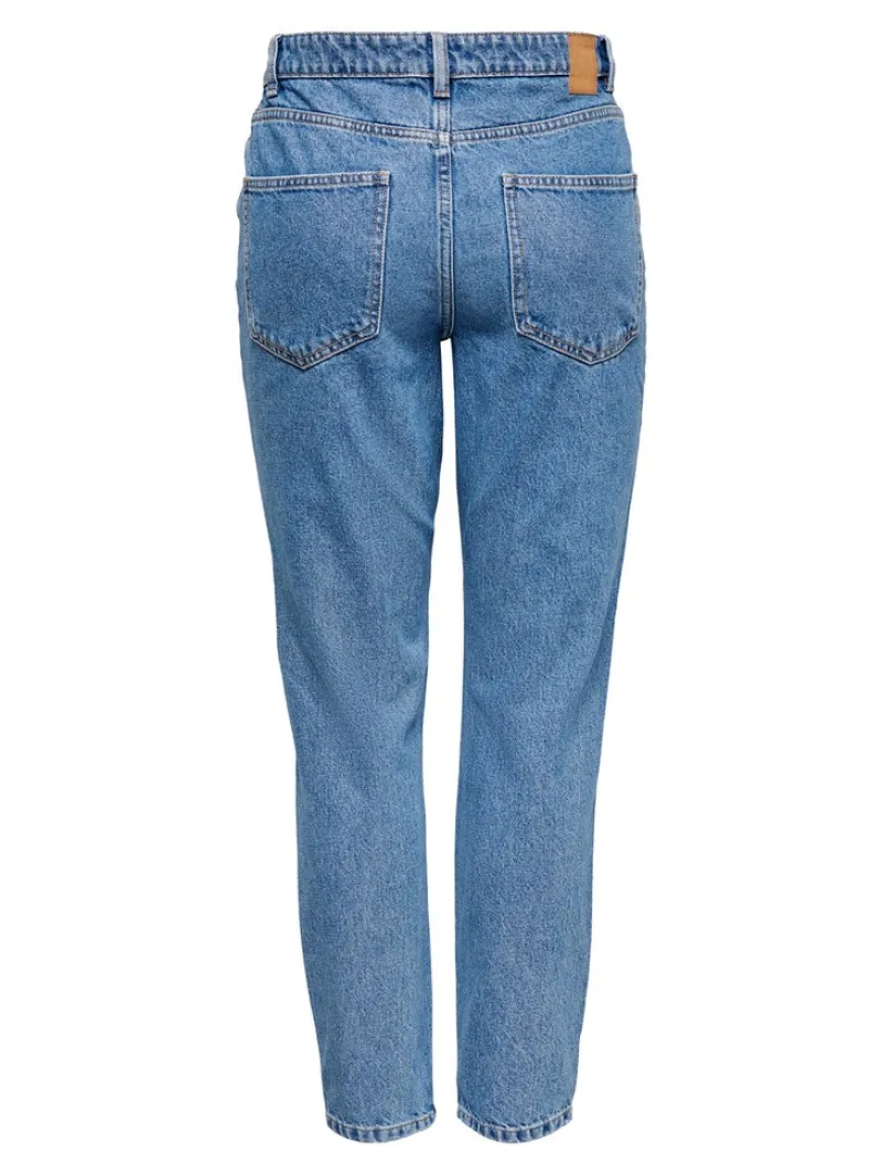Only Jeans*ONLJAGGER HIGH MOM ANKLE DNM ANA Medium Blue Denim