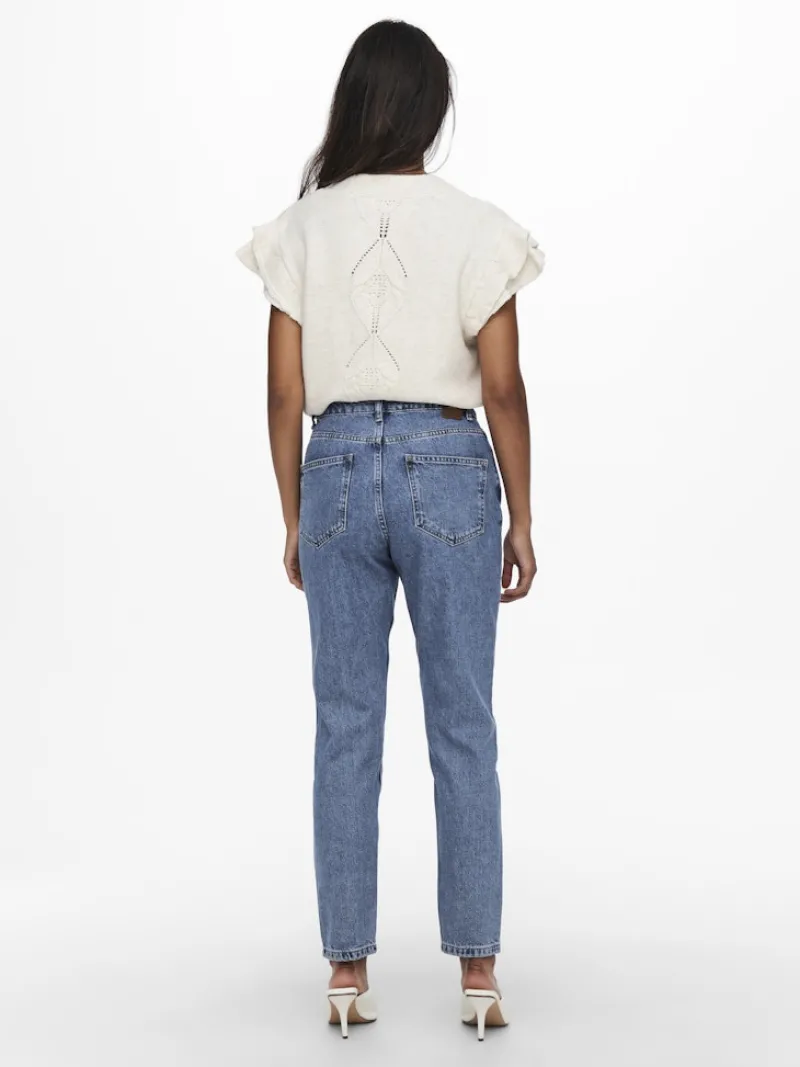 Only Jeans*ONLJAGGER HIGH MOM ANKLE DNM ANA Medium Blue Denim