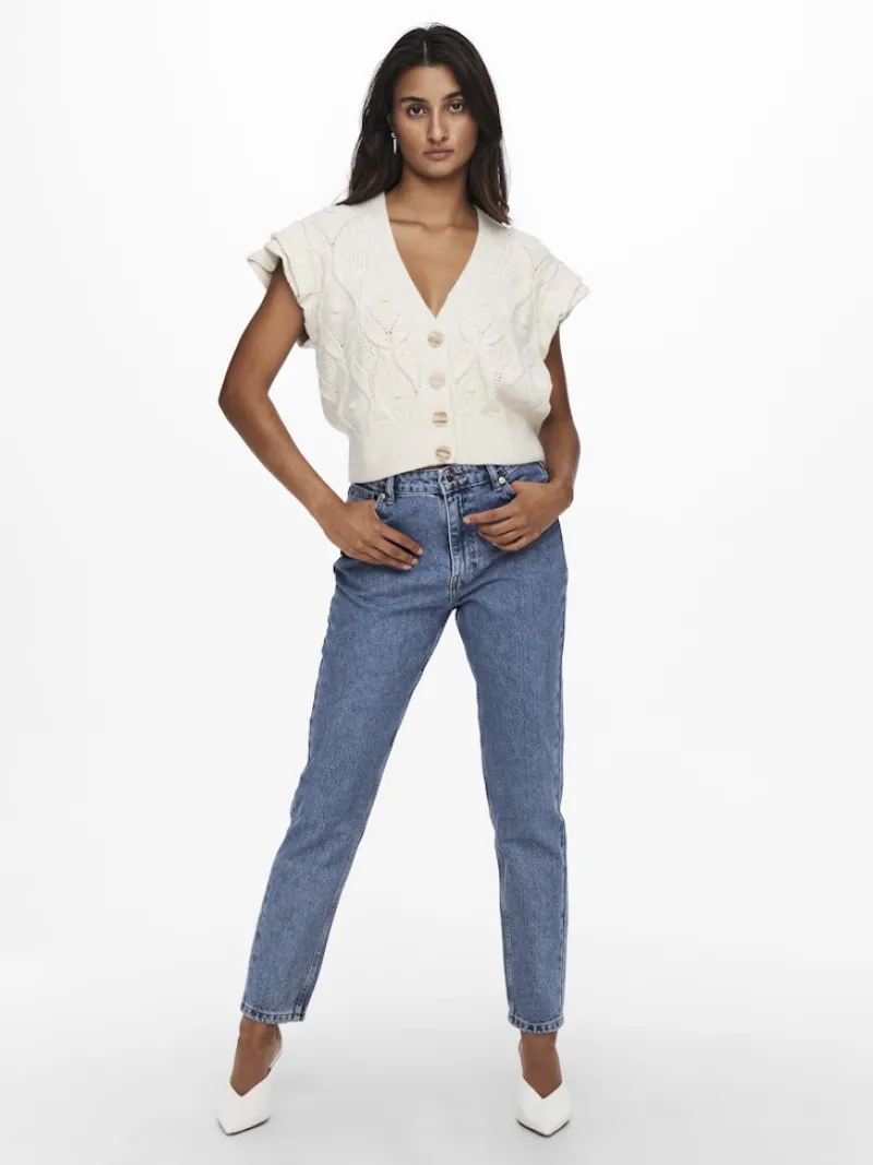 Only Jeans*ONLJAGGER HIGH MOM ANKLE DNM ANA Medium Blue Denim