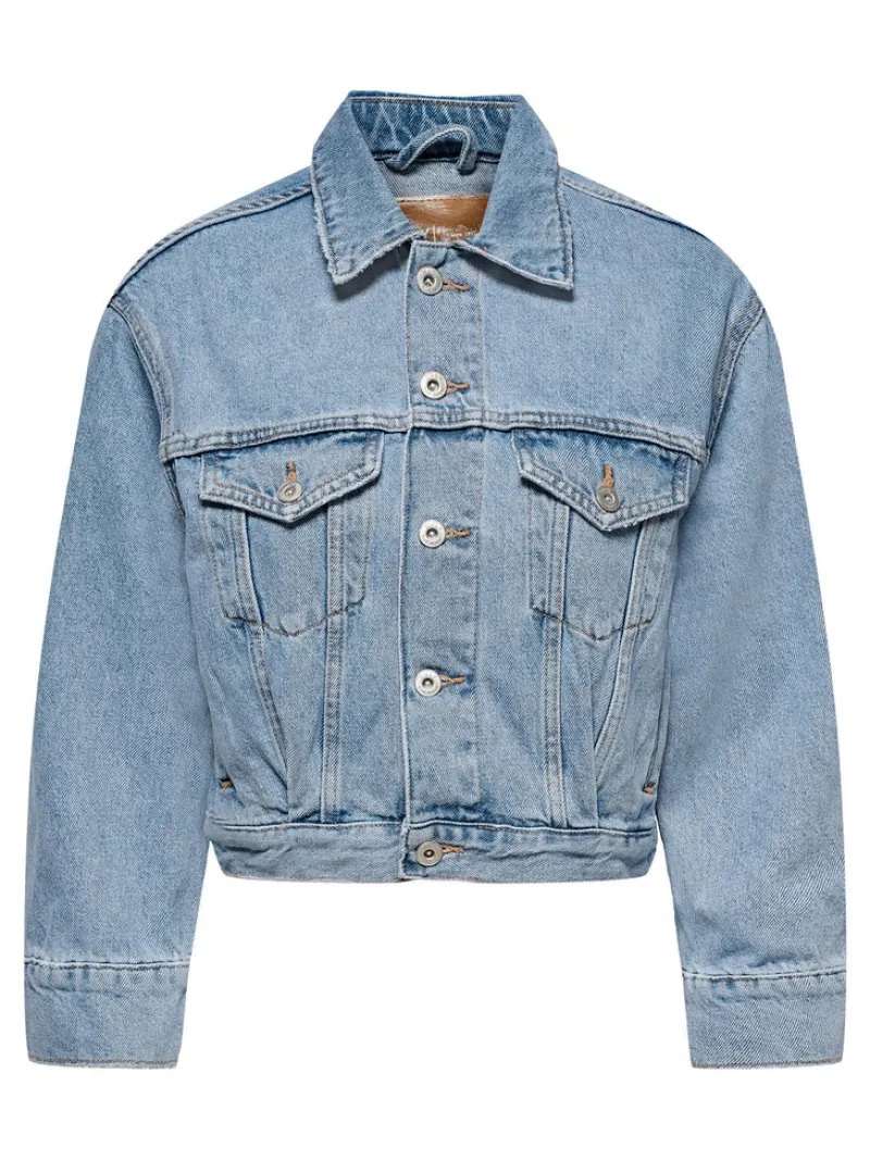 Only Jacken*ONLJAGGER PLEAT DNM JACKET Light Blue Denim