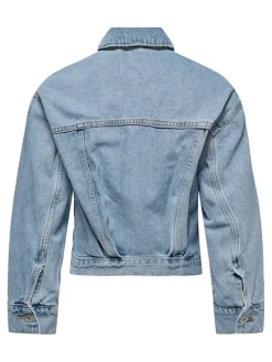 Only Jacken*ONLJAGGER PLEAT DNM JACKET Light Blue Denim