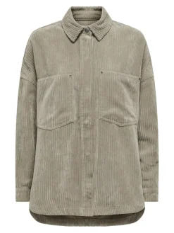 Only Jacken*ONLJANINE-RAI LIFE LS OVS CRD SHACK NOOS Weathered Teak