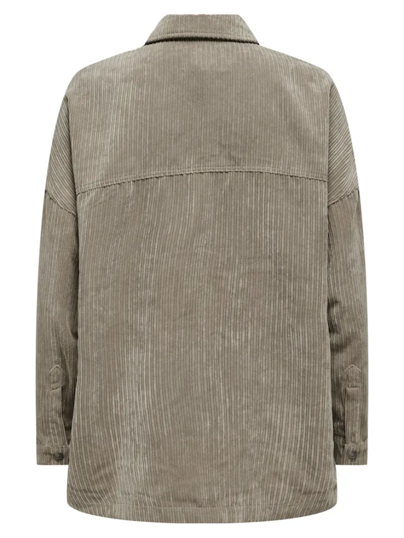 Only Jacken*ONLJANINE-RAI LIFE LS OVS CRD SHACK NOOS Weathered Teak